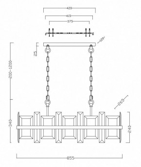 Подвесной светильник Maytoni Cerezo MOD201PL-08N в Уфе - ufa.mebel24.online | фото 4