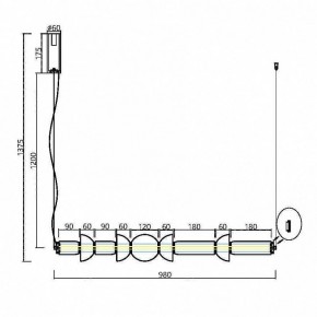 Подвесной светильник Maytoni Cosmo MOD210PL-L39BS3K в Уфе - ufa.mebel24.online | фото 7