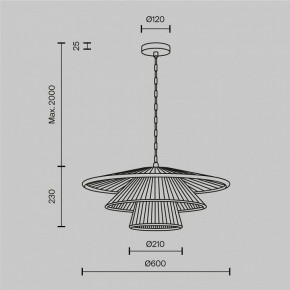 Подвесной светильник Maytoni Costa MOD394PL-01BS1 в Уфе - ufa.mebel24.online | фото 5