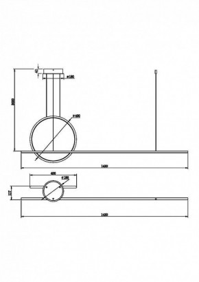 Подвесной светильник Maytoni Halo MOD247PL-L49BK в Уфе - ufa.mebel24.online | фото 2