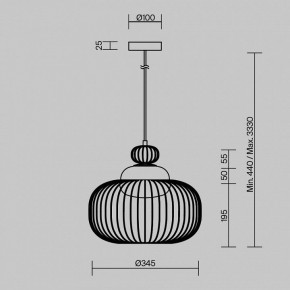 Подвесной светильник Maytoni Levitation MOD376PL-01G в Уфе - ufa.mebel24.online | фото 5