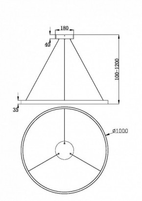 Подвесной светильник Maytoni Rim MOD058PL-L54BK в Уфе - ufa.mebel24.online | фото 4