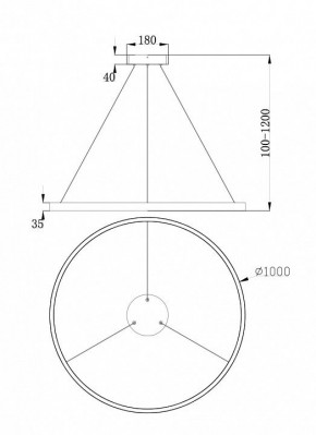 Подвесной светильник Maytoni Rim MOD058PL-L54BS4K в Уфе - ufa.mebel24.online | фото 4