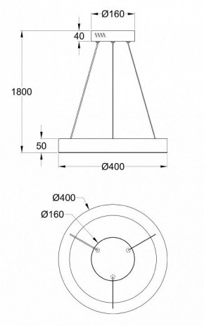 Подвесной светильник Maytoni Saturno MOD415PL-L36BS4K в Уфе - ufa.mebel24.online | фото 4