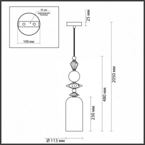 Подвесной светильник Odeon Light Bizet 4855/1 в Уфе - ufa.mebel24.online | фото