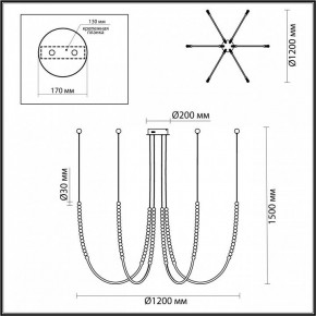 Подвесной светильник Odeon Light Monella 6639/70L в Уфе - ufa.mebel24.online | фото 4