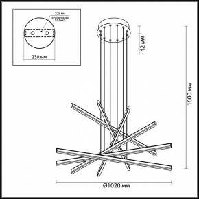 Подвесной светильник Odeon Light Rudy 3890/96L в Уфе - ufa.mebel24.online | фото 6