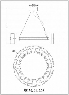 Подвесной светильник Wertmark Nicola WE159.24.303 в Уфе - ufa.mebel24.online | фото 3