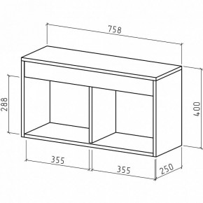 Полка комбинированная Эстри-5 в Уфе - ufa.mebel24.online | фото 2