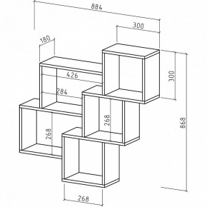 Полка комбинированная Флэш-28 в Уфе - ufa.mebel24.online | фото 3