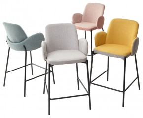 Полубарный стул NYX (H=65cm) VF106 желтый / VF120 серый М-City в Уфе - ufa.mebel24.online | фото 4