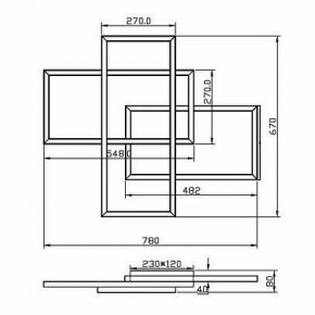 Потолочная люстра Maytoni Line MOD016CL-L80BK в Уфе - ufa.mebel24.online | фото 2