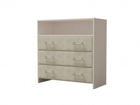 PROxSON Комод Varna (ЛДСП Белая+ткань Белый/Savana Milk (молочный)) 90x40 в Уфе - ufa.mebel24.online | фото 2