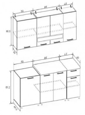 РИО-2 ЛДСП Кухонный гарнитур 1,7 м в Уфе - ufa.mebel24.online | фото 7