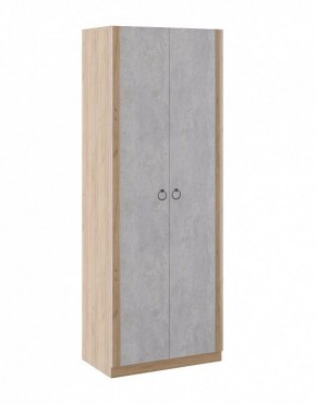 Шкаф 2 двери Глэдис М22 (Дуб Золотой/Цемент светлый) в Уфе - ufa.mebel24.online | фото