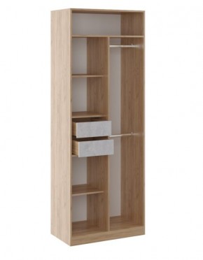 Шкаф 2 двери Глэдис М22 (Дуб Золотой/Цемент светлый) в Уфе - ufa.mebel24.online | фото 2