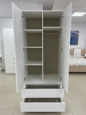 Шкаф 2-ств. с 2 ящиками "Бьянко" в Уфе - ufa.mebel24.online | фото 2