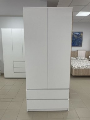 Шкаф 2-ств. с 2 ящиками "Бьянко" в Уфе - ufa.mebel24.online | фото 3