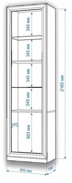 Шкаф для белья Нобиле ВтВ-ФГД-ФГК в Уфе - ufa.mebel24.online | фото 3