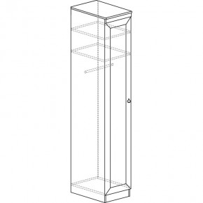 Шкаф для одежды №614 "Инна" Денвер светлый (*без полок) в Уфе - ufa.mebel24.online | фото 4