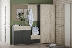 Шкаф для одежды НМ 040.42 "Санти" (Антрацит/Крафт Серый) в Уфе - ufa.mebel24.online | фото 3
