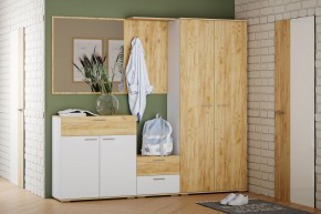 Шкаф для одежды НМ 040.42 "Санти" (Белый/Крафт Золотой) в Уфе - ufa.mebel24.online | фото 3