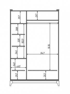 Шкаф для одежды Сабрина (ММ-302-01/03) с зеркалом в Уфе - ufa.mebel24.online | фото