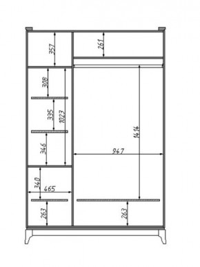 Шкаф для одежды Сабрина (ММ-302-01/03Б) в Уфе - ufa.mebel24.online | фото