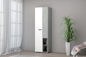 Шкаф Эльза (Бетонный Камень/Белый) в Уфе - ufa.mebel24.online | фото 1