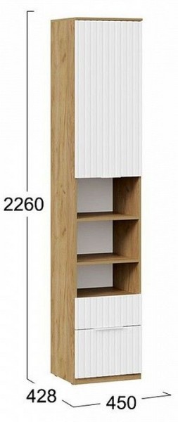 Шкаф комбинированный Хилтон Исп. 2 в Уфе - ufa.mebel24.online | фото 8