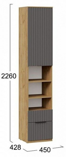 Шкаф комбинированный Хилтон Исп. 2 в Уфе - ufa.mebel24.online | фото 8