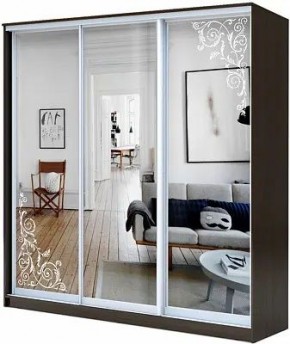 Шкаф-купе ХИТ 22-20/2-656 ОРНАМЕНТ в Уфе - ufa.mebel24.online | фото