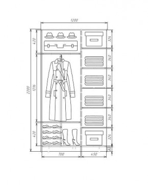 Шкаф-купе ХИТ 22-4-12-22 (420) в Уфе - ufa.mebel24.online | фото 5
