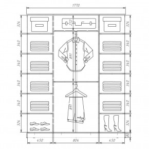 Шкаф-купе ХИТ 22-4-18/2-555 (420) в Уфе - ufa.mebel24.online | фото 2