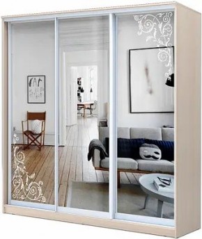 Шкаф-купе ХИТ 22-4-20-656 ОРНАМЕНТ в Уфе - ufa.mebel24.online | фото