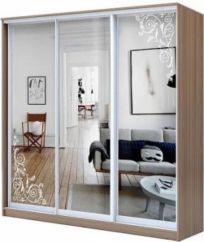 Шкаф-купе ХИТ 23-20/2-656 ОРНАМЕНТ в Уфе - ufa.mebel24.online | фото