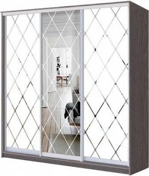 Шкаф-купе ХИТ 24-20/2-666 РОМБ БОЛЬШОЙ МАТОВЫЙ в Уфе - ufa.mebel24.online | фото