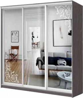 Шкаф-купе ХИТ 24-4-18-656 ОРНАМЕНТ в Уфе - ufa.mebel24.online | фото