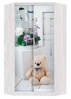 Шкаф-купе ХИТ-У-L-24-64-77 МИШКА В ИНТЕРЬЕРЕ в Уфе - ufa.mebel24.online | фото