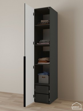 Шкаф Linnea MHR-1-4 2050х400х510 (Графит-М 11.1.25) в Уфе - ufa.mebel24.online | фото 5