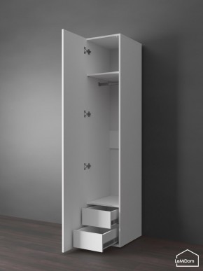 Шкаф Linnea MHR-1PO-3 2050х400х510 (Белый-М 11.1.2) в Уфе - ufa.mebel24.online | фото 5