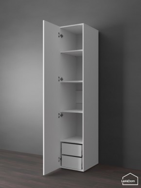 Шкаф Linnea MHR-1PO-4 2050х400х510 (Белый-М 11.1.2) в Уфе - ufa.mebel24.online | фото 5