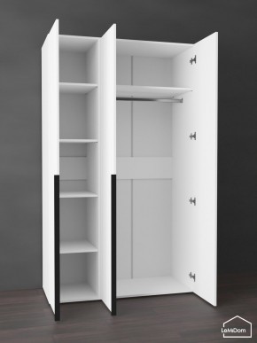 Шкаф Linnea MHR-3-1 2050х1200х510 (Белый-М 11.1.2) в Уфе - ufa.mebel24.online | фото 4