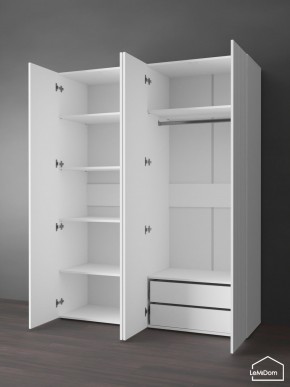 Шкаф Linnea MHR-4PO-2 2050х1600х510 (Белый-М 11.1.2) в Уфе - ufa.mebel24.online | фото 5