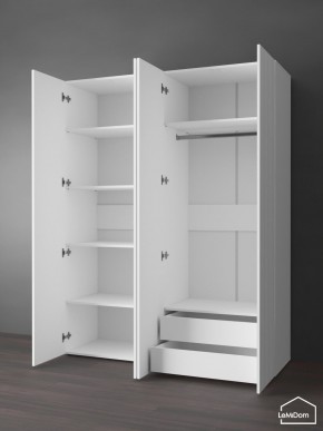 Шкаф Linnea MHR-4PO-2 2050х1600х510 (Белый-М 11.1.2) в Уфе - ufa.mebel24.online | фото 6