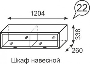 Шкаф навесной Венеция 22 бодега в Уфе - ufa.mebel24.online | фото 1