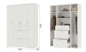 Шкаф Нельсон ШК03 Дуб крафт белый в Уфе - ufa.mebel24.online | фото 2