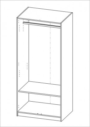 Шкаф ОРИОН двухдверный, цвет Дуб Венге в Уфе - ufa.mebel24.online | фото 2