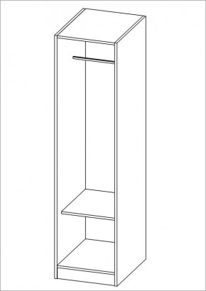 Шкаф ОРИОН однодверный, цвет Дуб Венге в Уфе - ufa.mebel24.online | фото 2