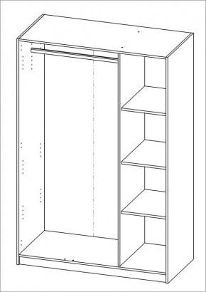 Шкаф ОРИОН трехдверный, цвет Дуб Венге в Уфе - ufa.mebel24.online | фото 3
